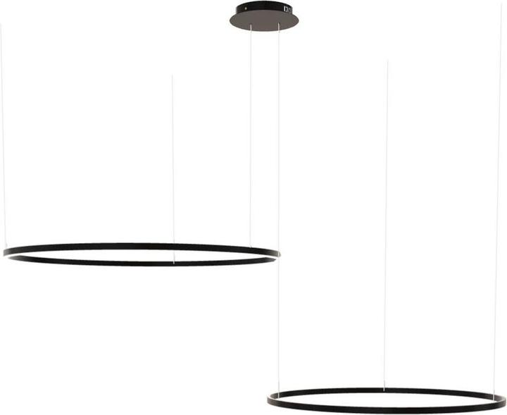 Actual product image s.luce Hängelampe Ring Schwarz Ø 120 | 100cm