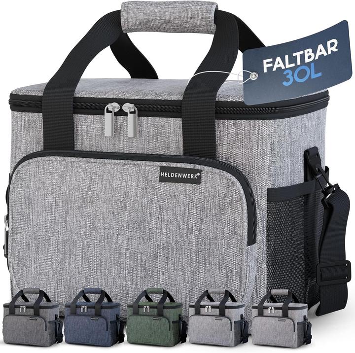 Heldenwerk Faltbare Isoliertasche 30L, auslaufsicher & wasserdicht (30 l)