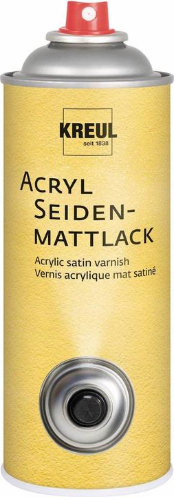 Magni KREUL 830400 - Seidenmattlack auf Acrylbasis, 400 ml Sprühdose, farblos, nicht gilbend, universell e