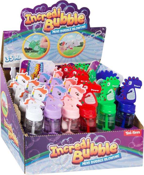 Productafbeelding Toi-Toys Bubbelstaf Dino & Eenhoorn, 24 stuks.
