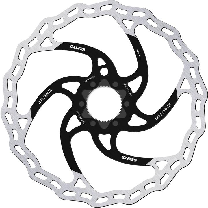 Image du produit Galfer Bike GALFER Disc Wave Center Lock System Ø 203mm x 2.0mm, E-BIKE, pour aimant (203 mm)