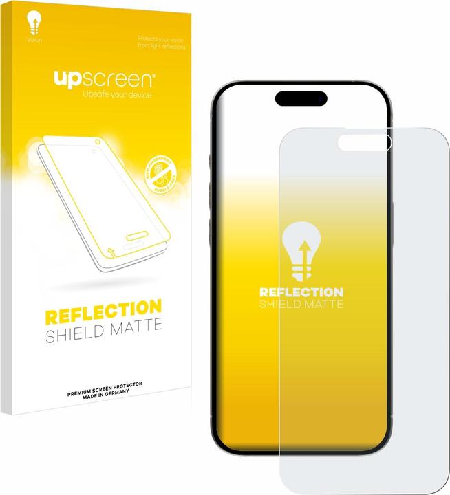 Immagine prodotto upscreen Reflection Shield Pellicola Opaca (1 Pezzo/i, Apple iPhone 15)
