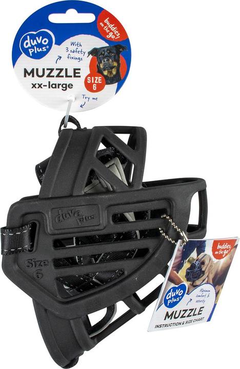 Produktbild Duvoplus Maulkorb für Hunde aus Gummi (XXL, Hund, Hundesport)
