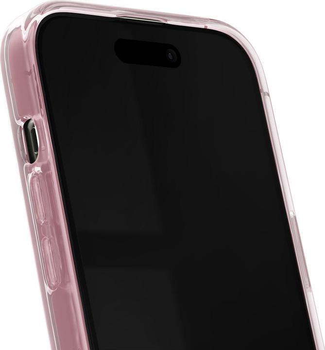Actual product image iDeal Of Sweden iPhone 15 Plus Clear Case, Mirror Rose Pink (Apple iPhone 15 Plus)