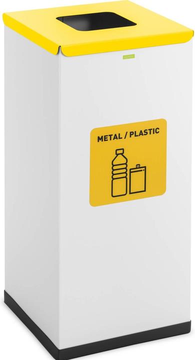Actual product image Ulsonix Mülleimer Abfalleimer Küche Mülltrenner Deckel Bio Label 60 Liter Recycling (60 l)