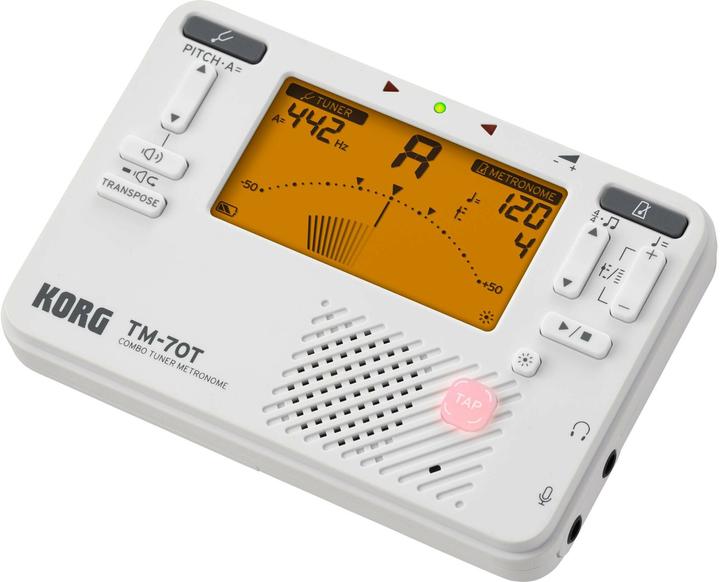 Korg Stimmgerät TM-70 Set Weiss, Eigenschaften