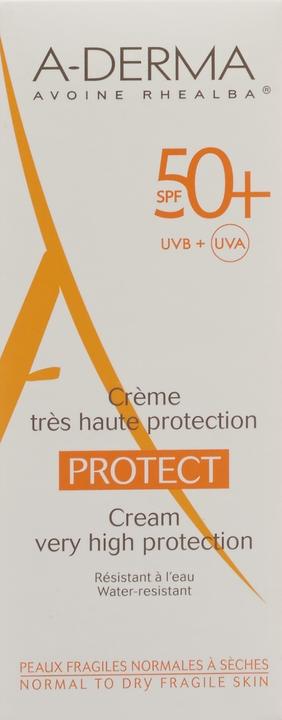 Image du produit A-Derma Crème PROTECT SPF50+ (Crème solaire visage, SPF 50+, 40 ml, 59 g)
