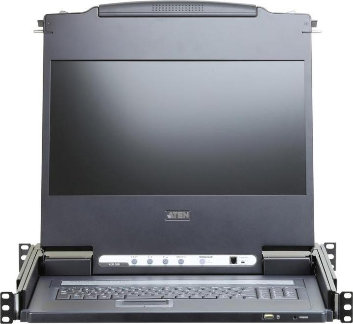 Image du produit Aten Console USB / HDMI / DVI / VGA, max, TFT-LCD 8 ms, 250 cd/m², AC FR