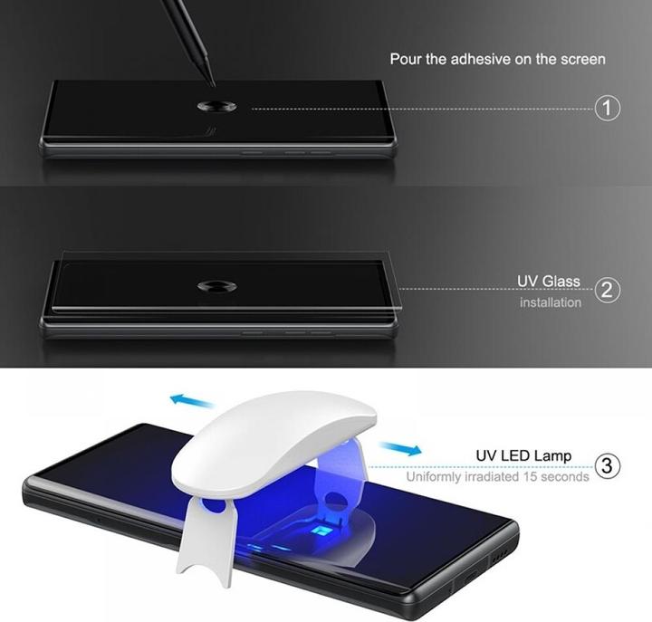 Produktbild G-Case LG Wing Nano Optics Curved Glas Liquid UV Anti Blue Light Panzerglas (1 Stück, LG Wing)