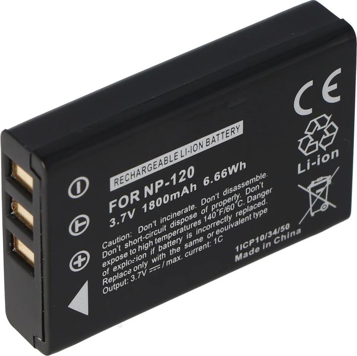 Image du produit AccuCell Batterie NP-120, BP-1500S, D-LI7, DB-43 (Batterie)