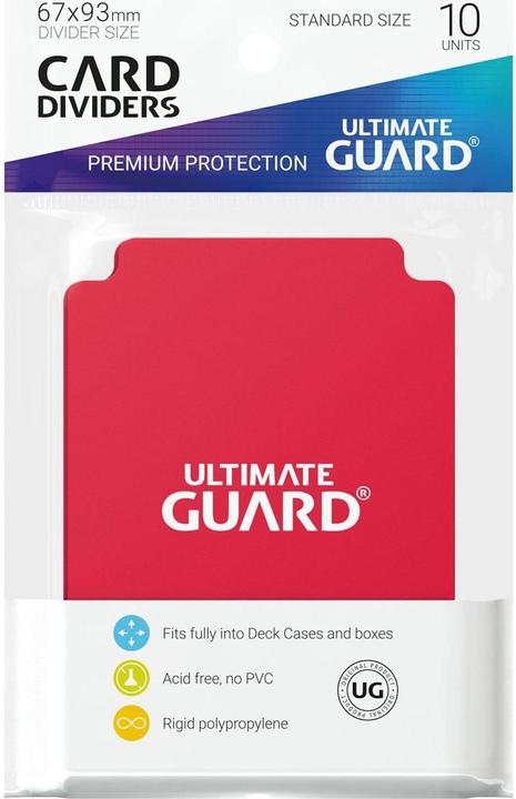 Ultimate Guard Kartentrenner Standardgrösse Rot 10