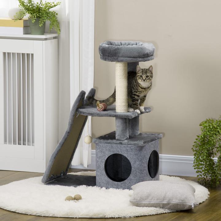 Image du produit Jamb Arbre à chat (83 cm, Crème, Gris)