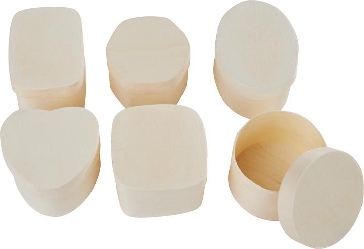 Produktbild VBS XXL Spanschachteln "Formen-Mix", 12er-Set, ca. 4 - 6 cm