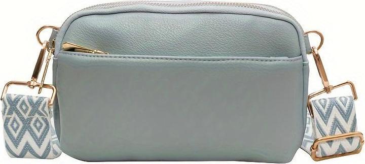 Produktbild Only-Bags.Store Mini-Crossbody-Tasche, quadratische Geldbörse mit breitem Schulterriemen, stilvolle