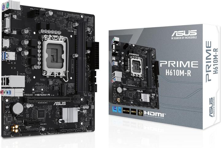 Immagine prodotto ASUS PRIME H610M-R SI (1700) (D) (LGA 1700, Intel H610, mATX)