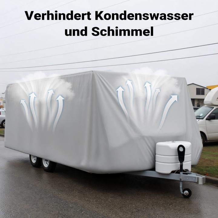 Produktbild Wiltec Wohnwagen Schutzhülle Gr. M 520x225x220 cm Caravan Abdeckung Abdeckplane