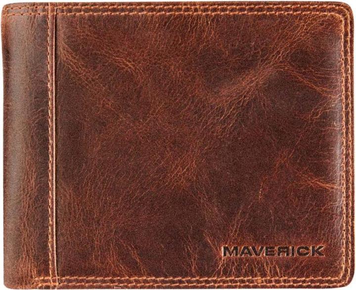 Image du produit Maverick The Original porte-dollar cuir avec 2 pochettes pour des billets, brun
