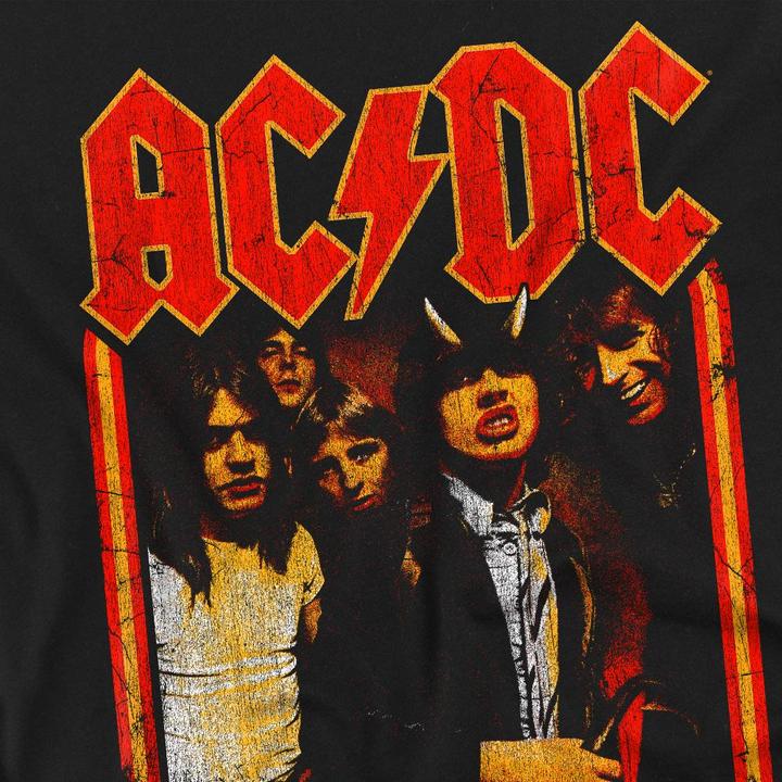 Actual product image AC/DC Mens Group Distressed T-Shirt (4XL)