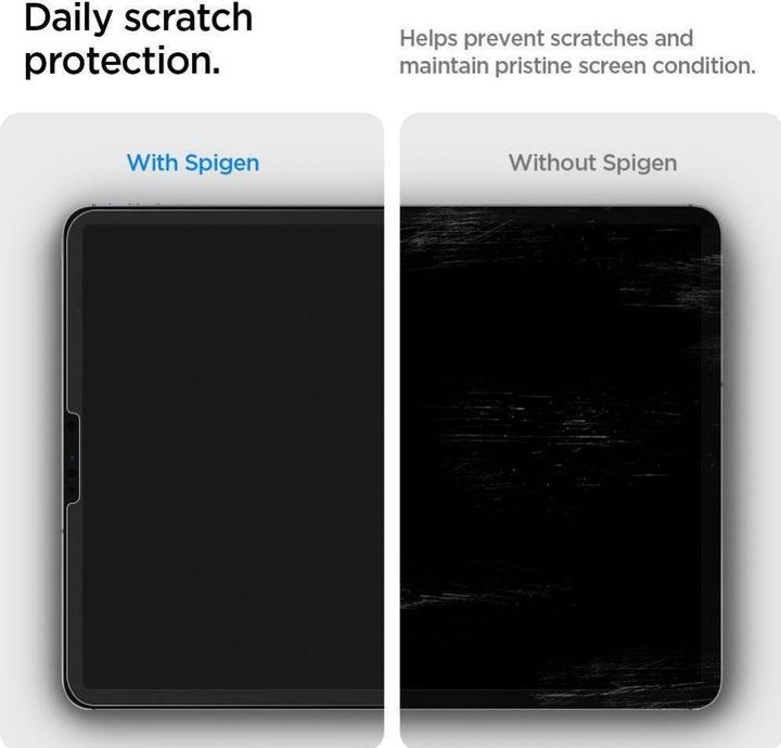 Actual product image Spigen Paper Touch iPad Pro 12.9" 2020/ 2021/2022 folia matowa AFL03000 (1 Piece, iPad Pro 12.9 2020 (4. Gen))