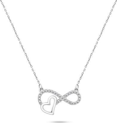 Brilio Silver - Delicate Silver Necklace Infinity NCL54W