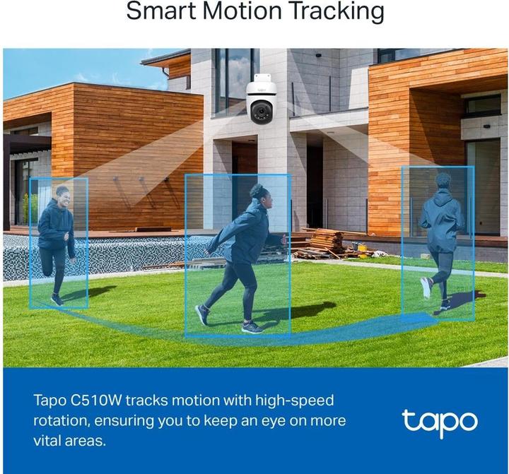 Produktbild TP-Link Tapo C510W 3MP 360° Outdoor Kamera MicroSD (2304 x 1296 Pixels)