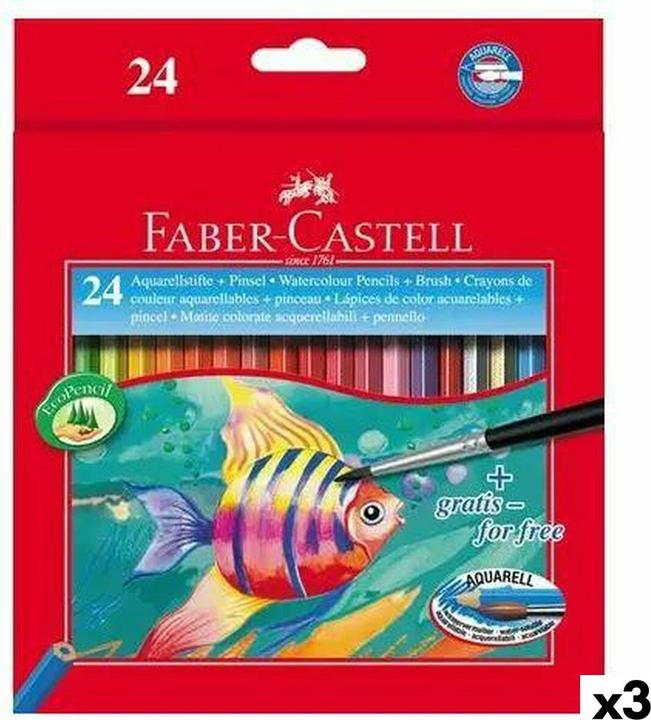 Actual product image Faber-Castell Watercolor Pencils Classic (Multicoloured, 24 x)