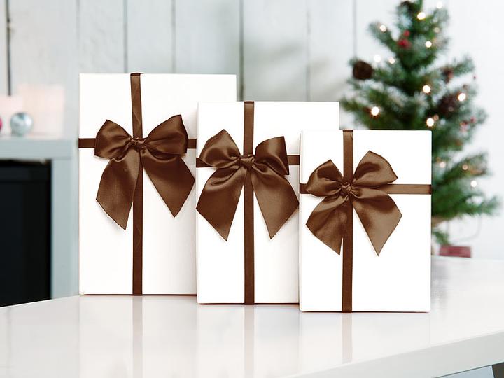 Image du produit Your Design Lot de 6 boîtes cadeaux élégantes avec ruban (Coffret cadeau, 6 x)