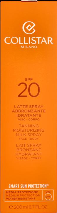 Produktbild Collistar CS Sun - Tanning Moisturizing Milk Spray SPF20 (Sonnenmilch, SPF 20, 200 ml)