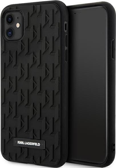 Actual product image Karl Lagerfeld KLHCN61RUPKLPK iPhone 11 / Xr 6.1" hardcase czarny/black 3D Monogram (Apple iPhone XR)