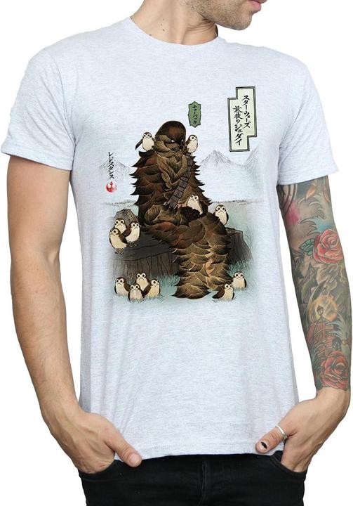 Image du produit Star Wars - T-shirt THE LAST JEDI JAPANESE CHEWBACCA PORGS - Homme (3XL)