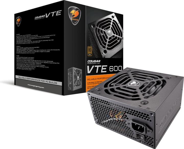 Actual product image Compucase Cougar VTE600 - Power supply (internal) - ATX12V - 80 PLUS Bronze (600 W)