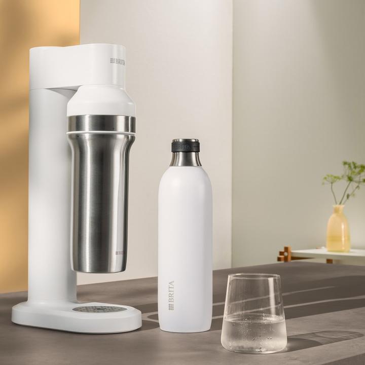 Actual product image Brita sodaTRIO Edelstahlflasche