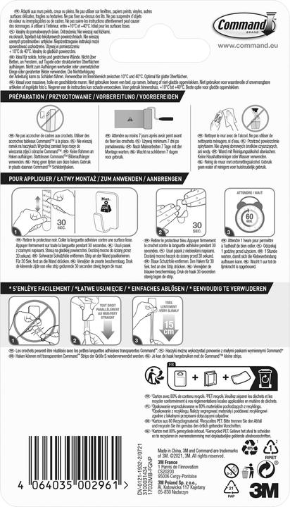 Valori nutrizionali e ingredienti Command Gancio S