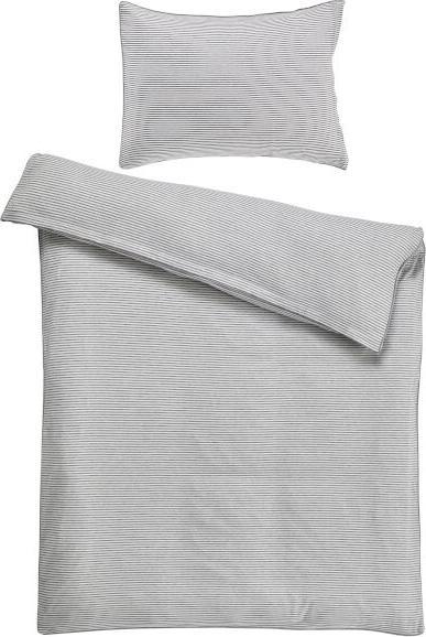 Actual product image Living Home Melange jersey stripes (Pillowcase, 65 x 65 cm)