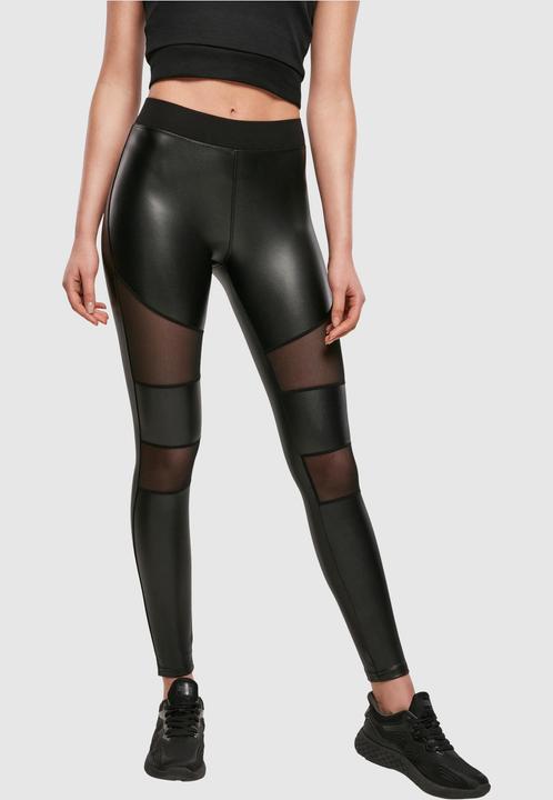 Image du produit Urban Classics Ladies Tech Mesh Faux Leather Leggings (4XL)
