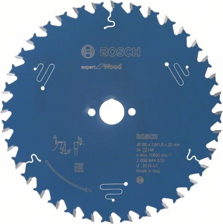 Produktbild Bosch Professional Zubehör Kreissägeblatt Expert for Wood, 190 x 30 x 2,6 mm, 56