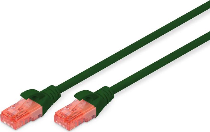 Digitus Cavo patch CAT 6 U-UTP Cu LSZH AWG 26/7 lunghezza 1 m colore verde (U/UTP, CAT6, 1 m)