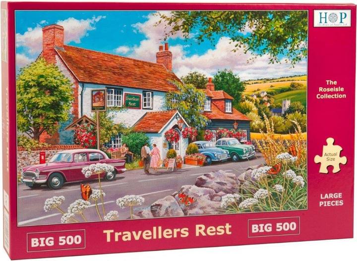 Actual product image The House of Puzzles Puzzle 500 pieces XXL Pieces - Travellers Rest (500 pieces)