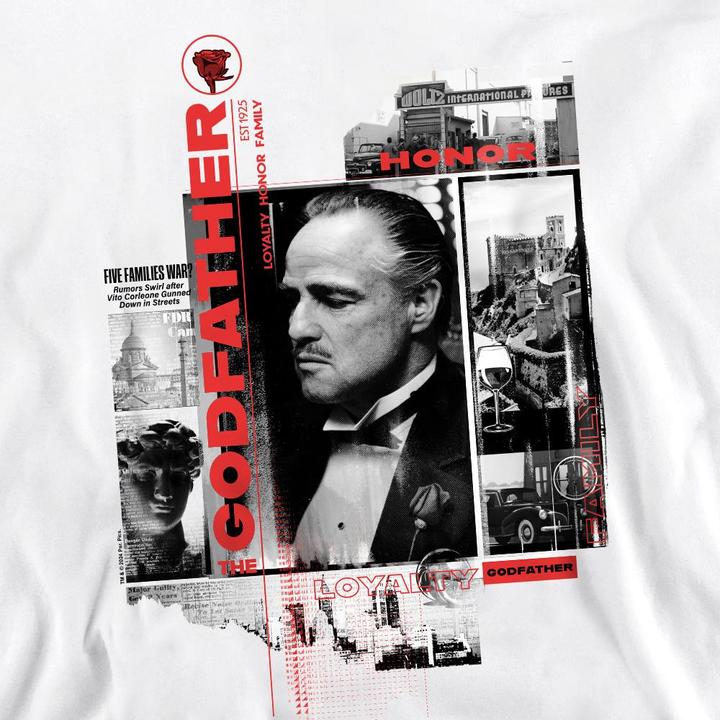 Actual product image The Godfather Unisex Adult Don Vito Corleone Collage Sweatshirt (M)