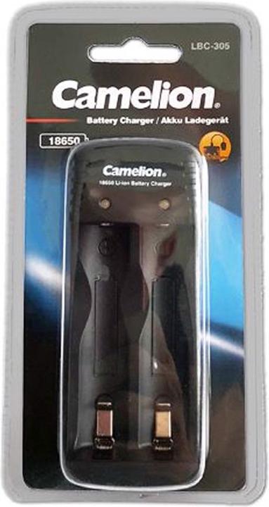 Actual product image Camelion Charger including Micro USB charging cable suitable for 1 or 2 Li-ion battery 18650s (Chargers without battery)