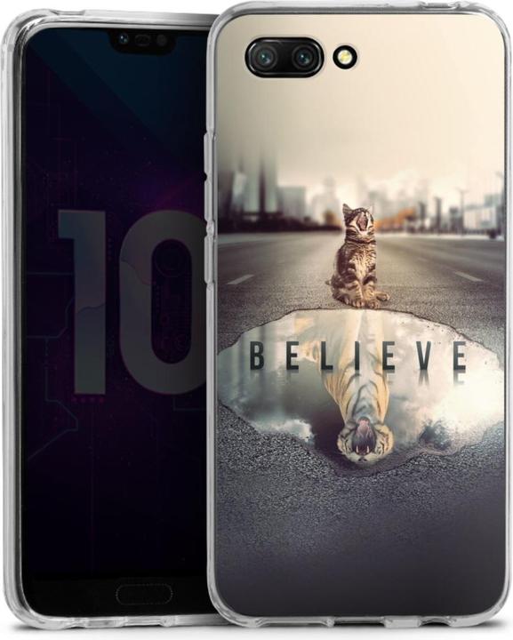 Produktbild DeinDesign Silikon Hülle für Huawei Honor 10 Handyhülle Case Smartphone Schutzhülle Motivation Tiere Tiger (Honor 10)