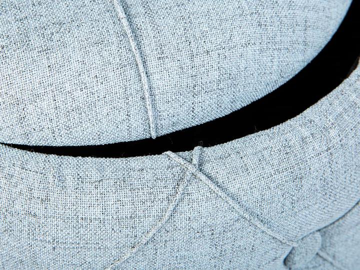 Produktbild Inter Link Hocker Roxas mit Knöpfen hellblau