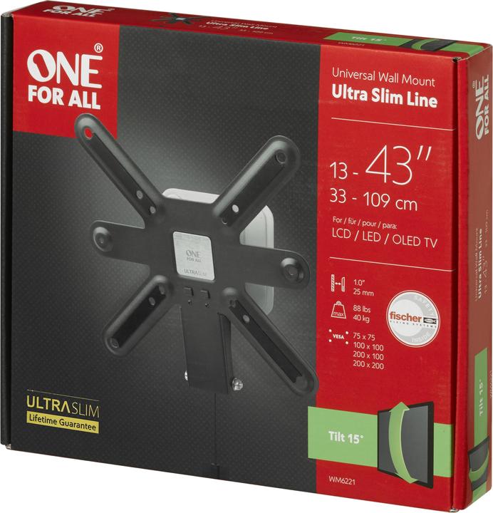 Produktbild One for All Ultraslim WM6221 (Wand, 42", 40 kg)