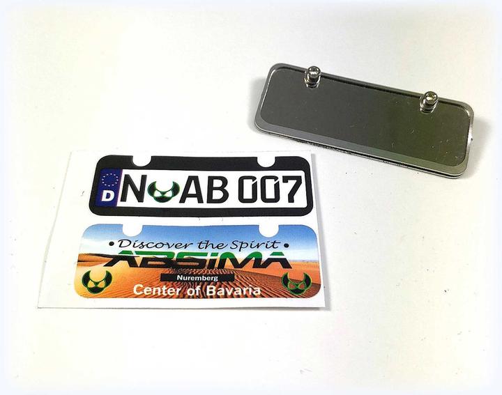 Produktbild Absima 2320101 RC-Modellbau Zubehör Kennzeichenhalterungen hinten