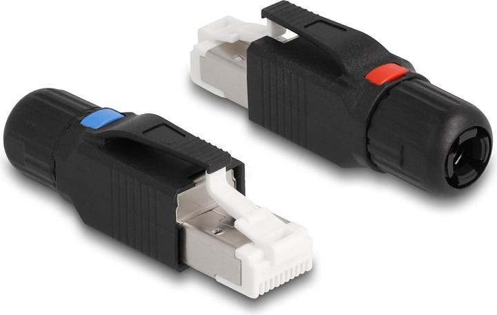 Delock Spina RJ45 Cat.6A 1 pezzo, Nero (Connettore del cavo di rete)