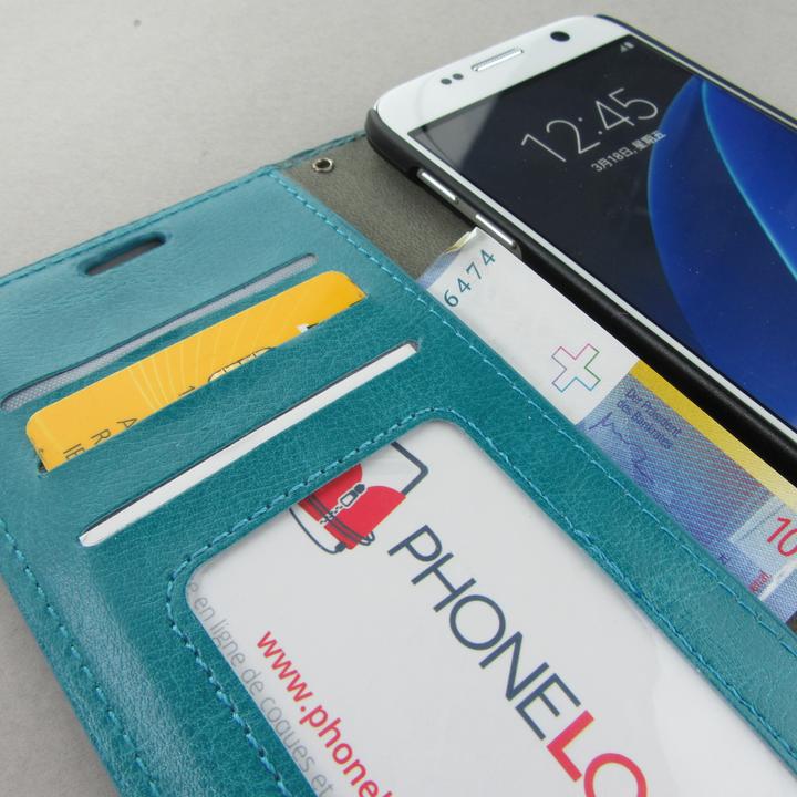 Image du produit PhoneLook Fourre Premium Flip Turquoise (Samsung Galaxy S7 Edge)
