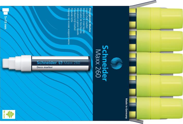 Actual product image Schneider Maxx 260 chalk pen (e) (Yellow, 15 mm, 1 x)