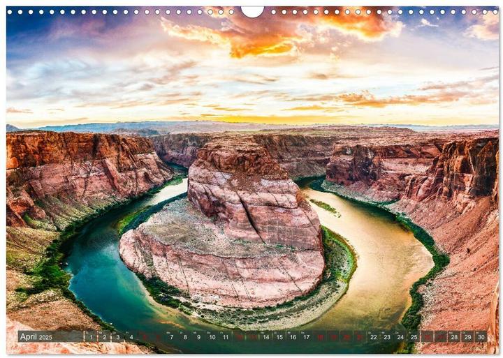 Immagine prodotto Atemberaubendes Amerika - Die schnsten Nationalparks im Westen der USA (Wandkalender 2025 DIN A (A5, Tedesco)