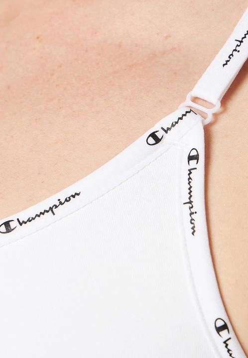 Actual product image Champion Bra Elasticated sports bra with adjustable straps, racerback and logo print (XS)