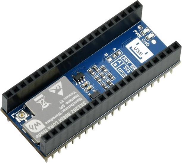 Produktbild WaveShare Pico LoRa Node Modul für Raspberry Pi Pico SX1262